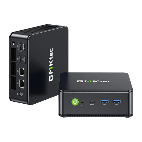 GMKtec M5S - Mini PC AMD Ryzen 3 5400U, 16 Go de RAM et SSD 256 Go : boîtier compact
