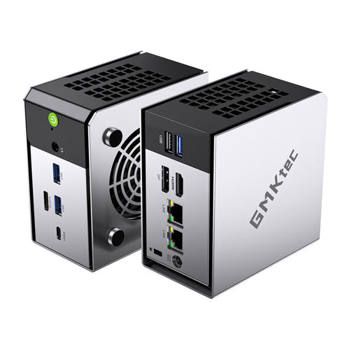 GMKtec M8 - Mini PC Ryzen 5 PRO 6650H, 16 Go et SSD 512 Go : connectique arrière