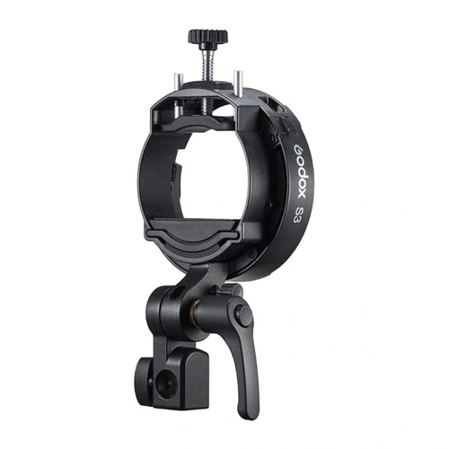 GODOX S3 - support de flash à pince avec monture Bowens : serrage réglable