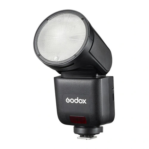 GODOX V1 mid - Flash cobra à tête ronde TTL pour Nikon : vue de profil