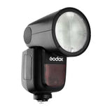 GODOX V1 - Flash cobra TTL tête ronde pour Canon : fixation griffe