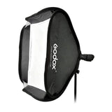 GODOX SFUV8080 - Kit softbox 80 cm pliable pour studio et extérieur : 80x80 support flash