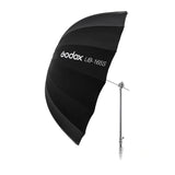 GODOX UB-165S - Parapluie parabolique argenté 165 cm : vue latérale