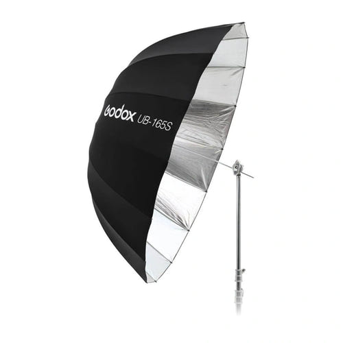 GODOX UB-165S - Parapluie parabolique argenté 165 cm : noir