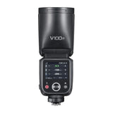 GODOX V100 F - Flash TTL haute puissance pour Fujifilm : vue arrière écran allume