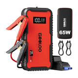 Gooloo GT3000 - Démarreur de batterie 12 V compact, 44,4 Wh : mallette EVA et câbles de démarrage