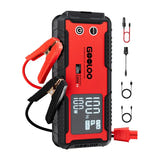 Gooloo GT6000 - Démarreur de batterie 12 V, 6000 A et 99,9 Wh : sacoche avec chargeur voiture 100 W