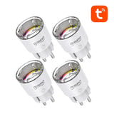 Gosund EP2 - Lot de 4 prises connectées Wi-Fi 10 A : quatre prises face