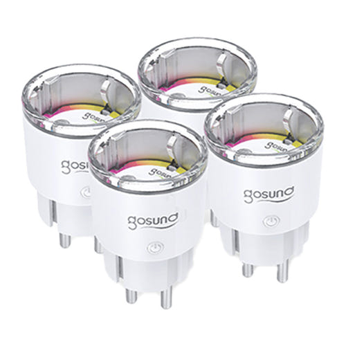 Gosund EP2-Z - Lot de 4 prises connectées Zigbee 10 A : ep2z lot 4 prises zigbee