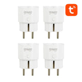 Gosund SP111 - Lot de 4 prises connectées Wi-Fi 16A avec mesure de consommation : prise connectée sp111 branchée mur