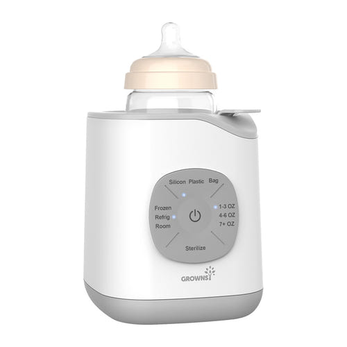 Grownsy N9 - chauffe-biberon 10 en 1 au bain-marie, gris : socle