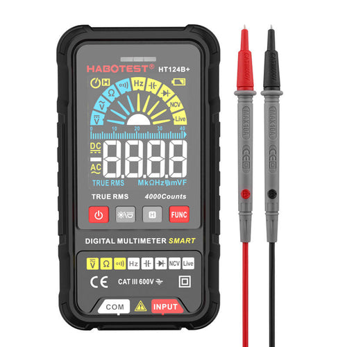 Habotest HT124B+ - multimètre numérique universel True RMS