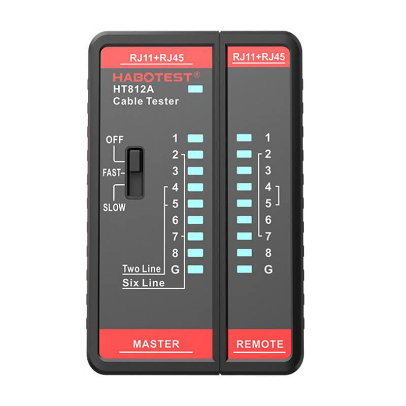 Habotest HT812A - testeur de câble réseau et téléphonique RJ45/RJ11 - visuel 1