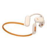 Havit E553BT - Écouteurs sans fil ouverts à arceau, 16,5 h d'autonomie, beige : touches et port USB-C
