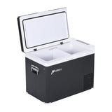 Hcalory D30+ - Réfrigérateur de voiture 30 L à double zone et Bluetooth : panneau tactile afficheur