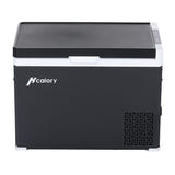 Hcalory D40+ - Réfrigérateur de voiture 40 L à double zone et Bluetooth : commande tactile LED