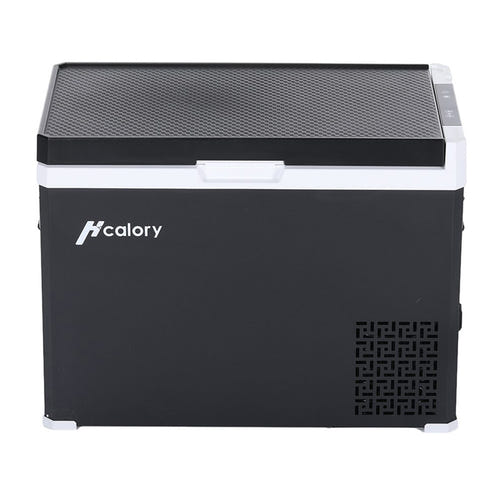 Hcalory D40+ - Réfrigérateur de voiture 40 L à double zone et Bluetooth : commande tactile LED