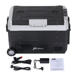 Hcalory D55M+ - Réfrigérateur de voiture 55 L à compresseur, double zone et Bluetooth : afficheur tactile