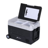 Hcalory D55M+ - Réfrigérateur de voiture 55 L à compresseur, double zone et Bluetooth : planche à découper