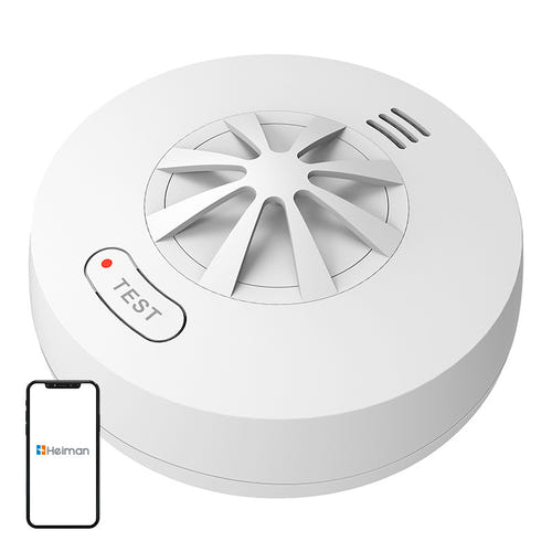 Heiman HM-5HW - Détecteur de chaleur sans fil interconnectable, alarme 85 dB