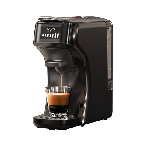 HiBREW H1B - Machine à café à capsules 5-en-1, 20 bars (noir) : noire capsules
