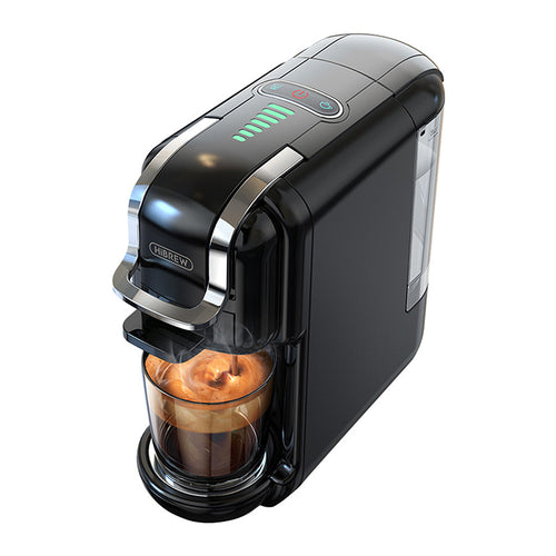 HiBREW H2B - Machine à café à capsules 5-en-1, 19 bars (noir) : noire capsules