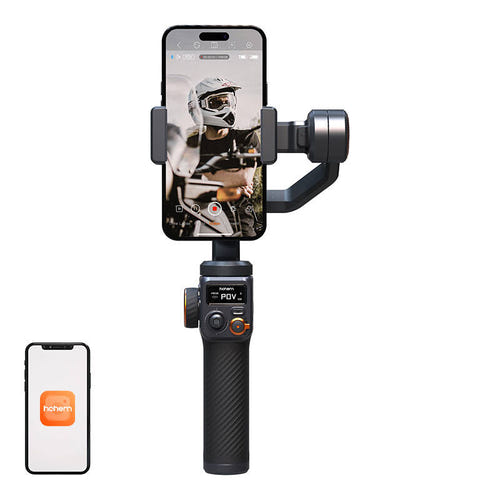HOHEM iSteady M6 - Stabilisateur 3 axes pour smartphone : avec smartphone