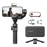 HOHEM iSteady M6 Kit - Stabilisateur pour smartphone avec lampe magnétique : éclairage couleur