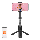 HOHEM iSteady Q - Stabilisateur pour smartphone avec perche 50 cm et télécommande : déployée