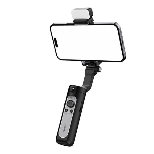 HOHEM iSteady XE Kit - Stabilisateur pour smartphone avec lampe aimantée : ensemble accessoires