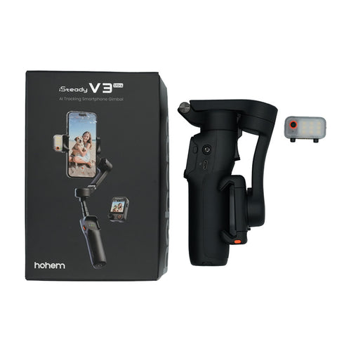 HOHEM iSteady V3 Ultra noir - Stabilisateur pour smartphone avec suivi IA - visuel 1