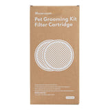 Homerunpet HC15.F02 - Lot de 2 filtres de rechange pour kit de toilettage : filtre toilettage vue rapprochée