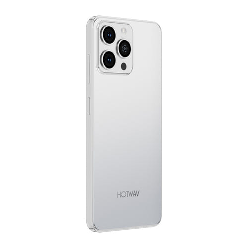 HOTWAV A16 Pro Max - Smartphone 6,75 pouces 120 Hz, 5160 mAh (blanc) : dos clair