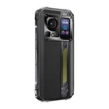 HOTWAV Hyper 7 Pro - Smartphone durci 5G 200 MP, double écran (noir) : dos cuir synthétique