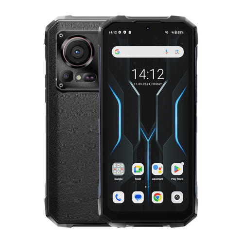 HOTWAV Hyper 7 Pro - Smartphone durci 5G 200 MP, double écran (noir)