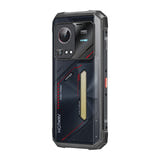 HOTWAV Hyper 7S - Smartphone durci 5G 10 800 mAh, lampe 280 lumens (noir) : dos électrodéposé