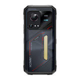 HOTWAV Hyper 7S - Smartphone durci 5G 10 800 mAh, lampe 280 lumens (noir) : écran 6,6 pouces
