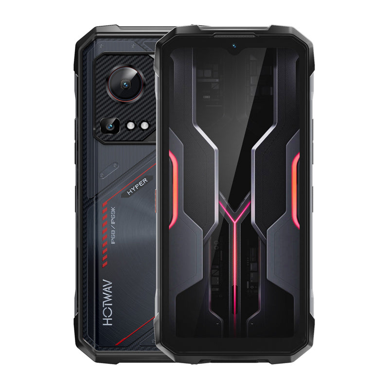 HOTWAV Hyper 7S - Smartphone durci 5G 10 800 mAh, lampe 280 lumens (noir) - visuel 1