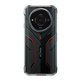 HOTWAV T7S - Smartphone durci Android 13 avec batterie 6280 mAh, noir : dos renforcé