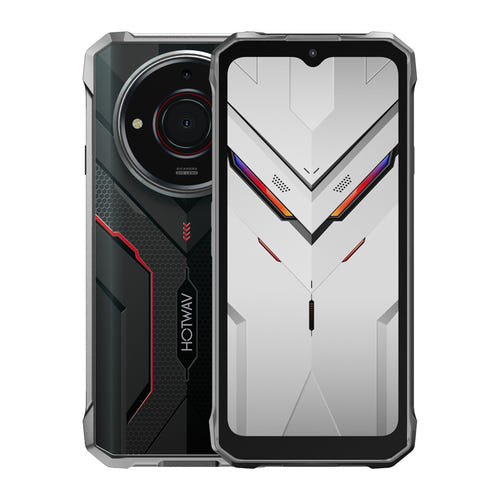HOTWAV T7S - Smartphone durci Android 13 avec batterie 6280 mAh, noir : face avant
