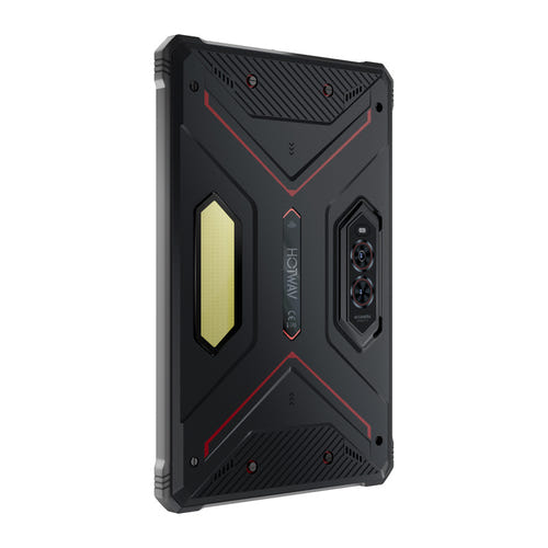 HOTWAV TAB R9 Pro - Tablette durcie 11 pouces, 20 080 mAh et lampe (rouge) : camping