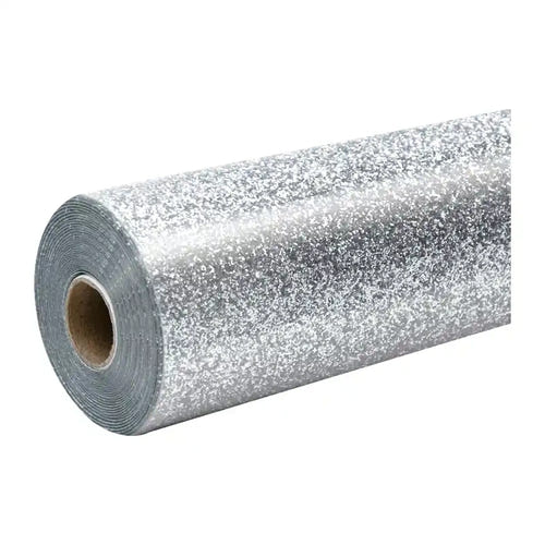 HTVRONT KZ-SGH-1902-2USH - Film thermocollant pailleté argent, 30,5 x 90 cm - visuel 1