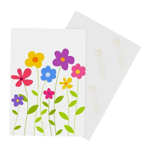HTVRONT Papier transfert tissus clairs - A4, 8 feuilles - visuel 1
