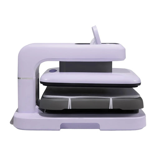HTVRONT Auto 2 Digit - Presse à chaud automatique violette, hauteur utile 4,5 cm : violet plateau ouvert