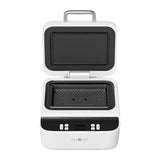 HTVRONT H17 - Presse à chaud pour coques de téléphone, blanche : panneau commande bouton départ