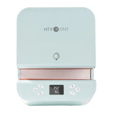 HTVRONT HPT01 Auto - Presse à chaud automatique pour mugs, coloris bleu clair : tambour automatique ouvert