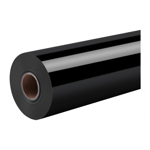 HTVRONT - Vinyle adhésif brillant noir 30,5 x 180 cm - visuel 1