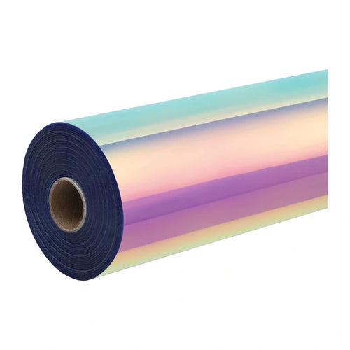 HTVRONT - Vinyle adhésif holographique rose, feuille 30,5 x 90 cm - visuel 1