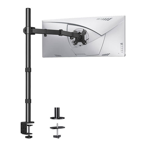 Huanuo HNCM9 - Support écran 13 à 32 pouces sur colonne de 99 cm, VESA 75/100 : bras vue de côté
