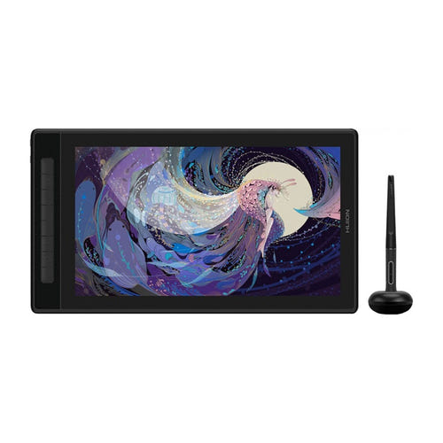 Huion Kamvas Pro 16 GT1602 - Tablette graphique 2,5K 15,8 pouces, gris givré